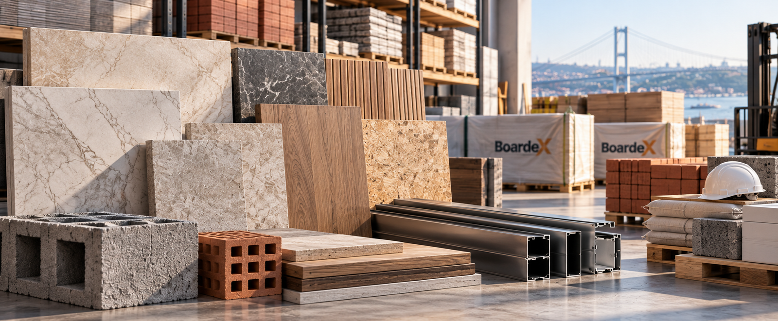 Building materials sourced from Turkey